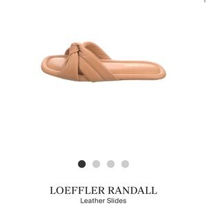 Loeffler Randal Leather Slides